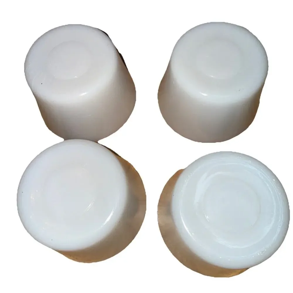 Vintage Milk Glass Custard Dessert Cups Set of 4
